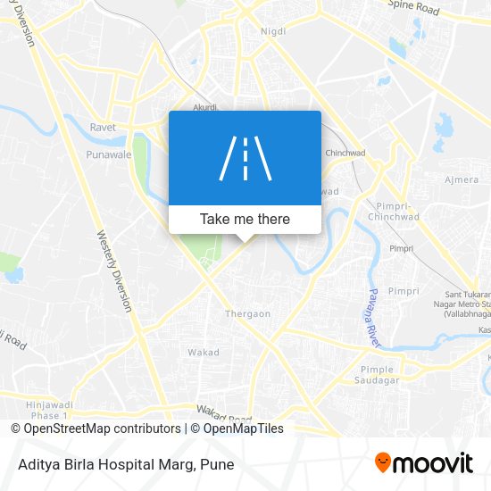 Aditya Birla Hospital Marg map