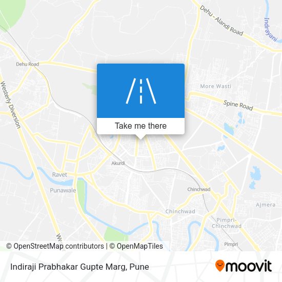 Indiraji Prabhakar Gupte Marg map