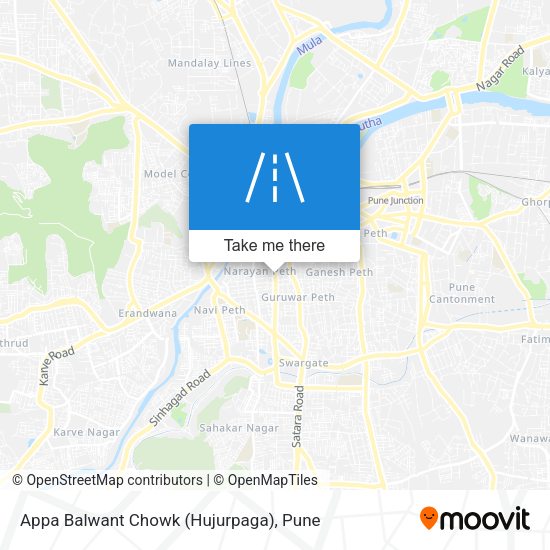 Appa Balwant Chowk (Hujurpaga) map