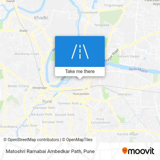 Matoshri Ramabai Ambedkar Path map