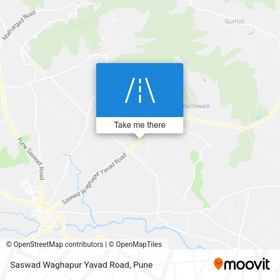 Saswad Waghapur Yavad Road map