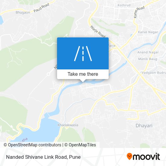 Nanded Shivane Link Road map
