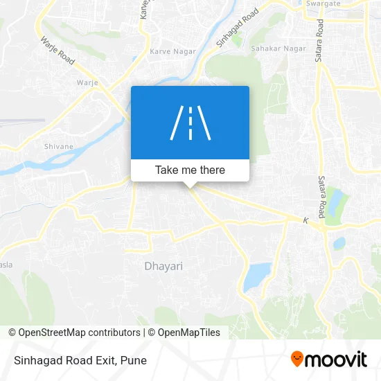 Sinhagad Road Exit map