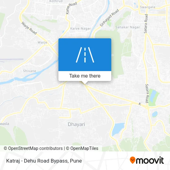 Katraj - Dehu Road Bypass map