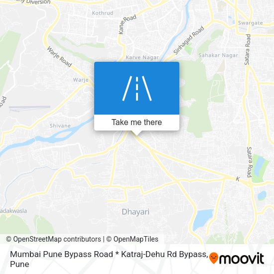 Mumbai Pune Bypass Road * Katraj-Dehu Rd Bypass map
