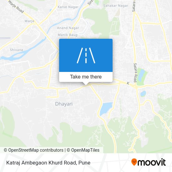 Katraj Ambegaon Khurd Road map