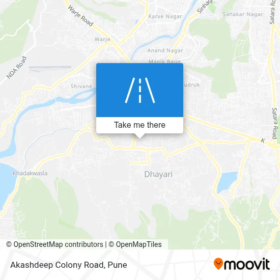 Akashdeep Colony Road map