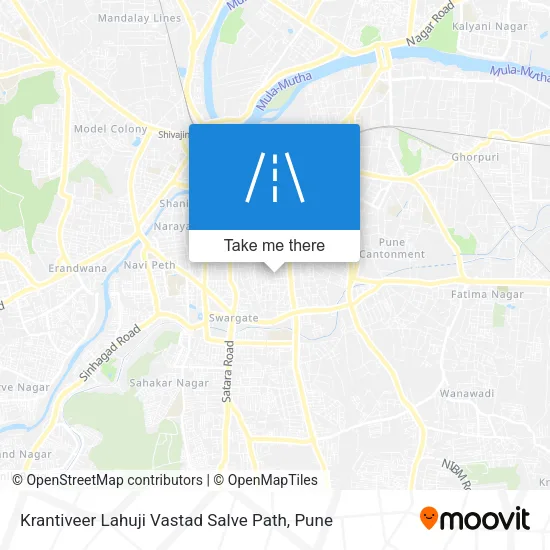 Krantiveer Lahuji Vastad Salve Path map