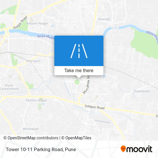 Tower 10-11 Parking Road map