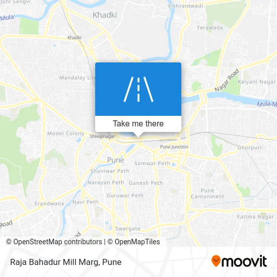 Raja Bahadur Mill Marg map