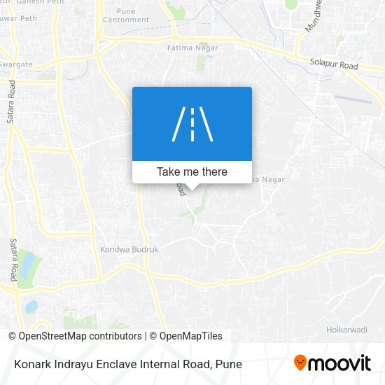 Konark Indrayu Enclave Internal Road map