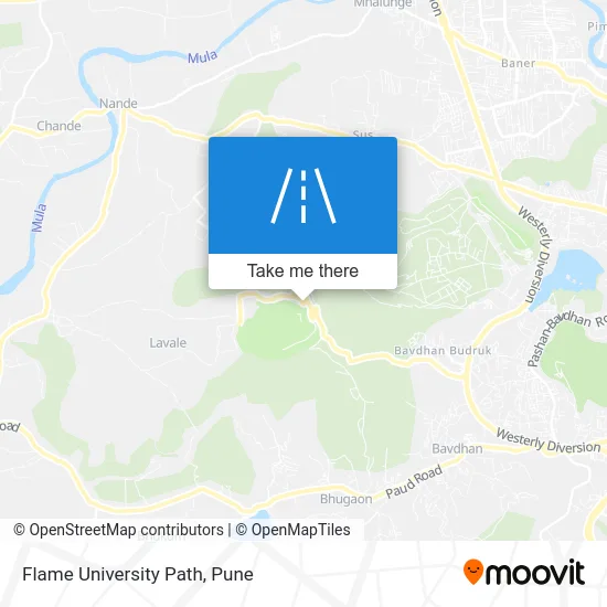 Flame University Path map