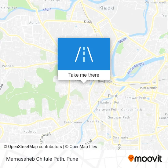 Mamasaheb Chitale Path map