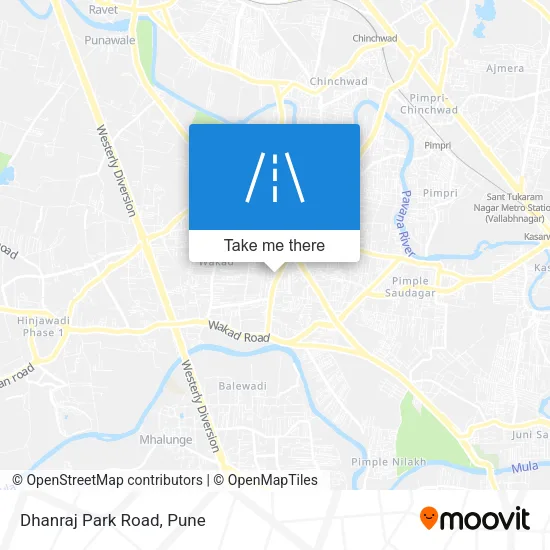 Dhanraj Park Road map