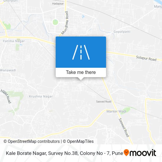 Kale Borate Nagar, Survey No.38, Colony No - 7 map