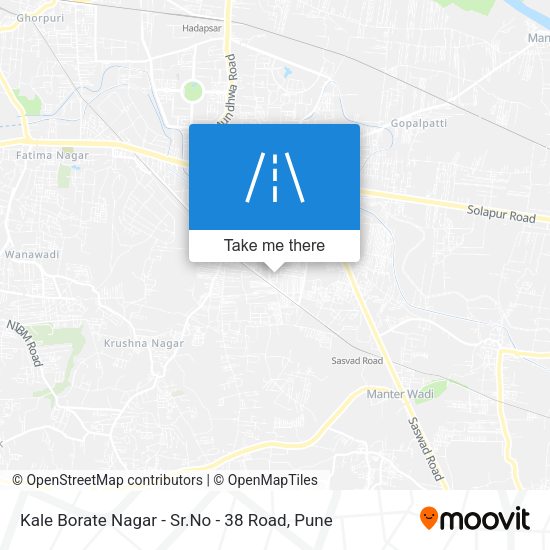 Kale Borate Nagar - Sr.No - 38 Road map