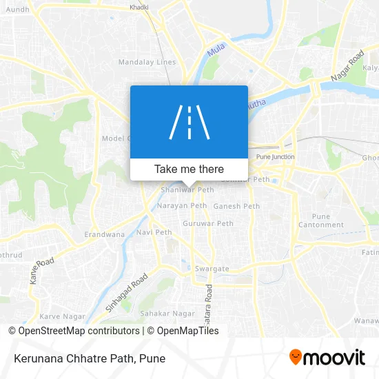 Kerunana Chhatre Path map