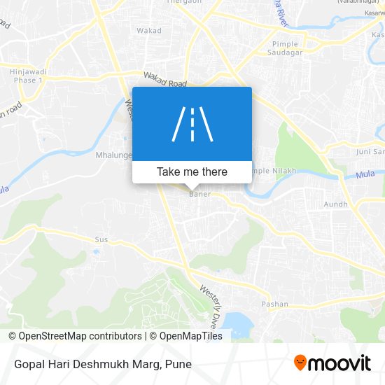 Gopal Hari Deshmukh Marg map