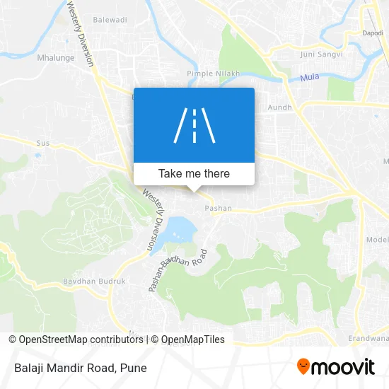 Balaji Mandir Road map