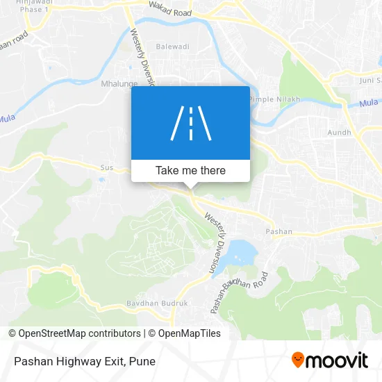 Pashan Highway Exit map