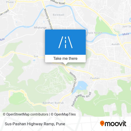Sus-Pashan Highway Ramp map