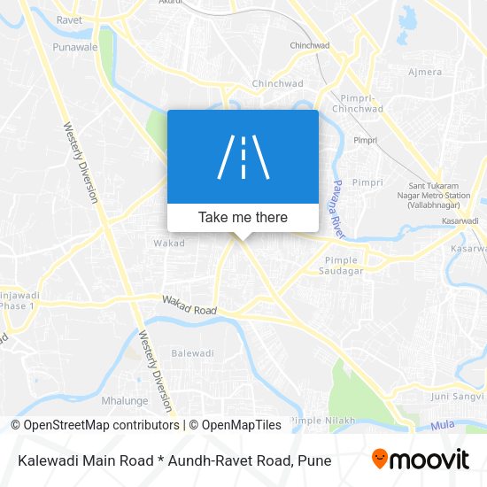 Kalewadi Main Road * Aundh-Ravet Road map