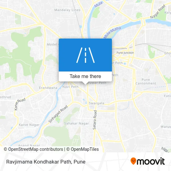 Ravjimama Kondhakar Path map