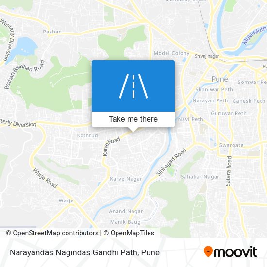 Narayandas Nagindas Gandhi Path map