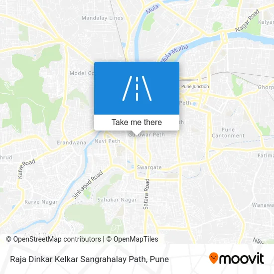 Raja Dinkar Kelkar Sangrahalay Path map