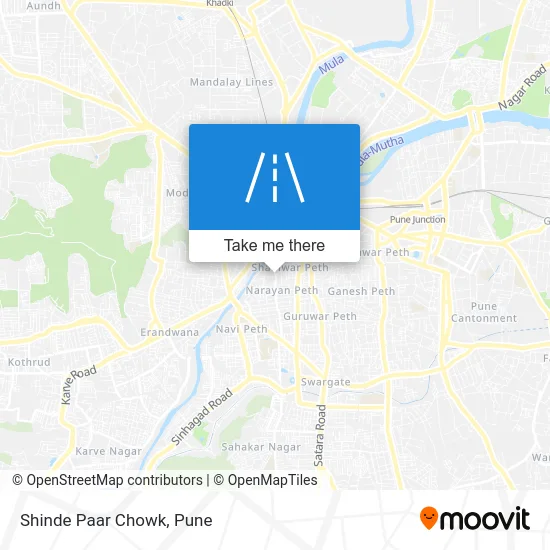 Shinde Paar Chowk map