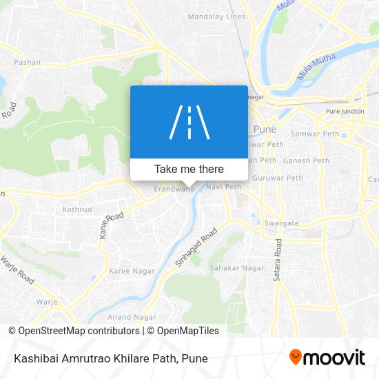 Kashibai Amrutrao Khilare Path map