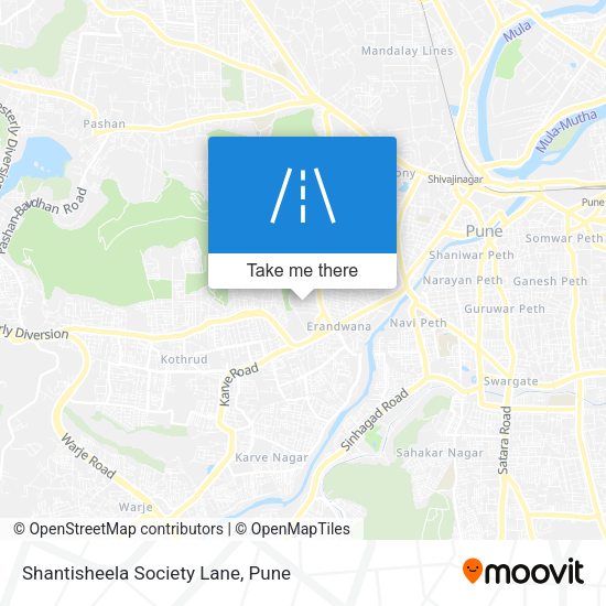 Shantisheela Society Lane map