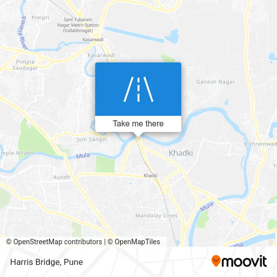 Harris Bridge map