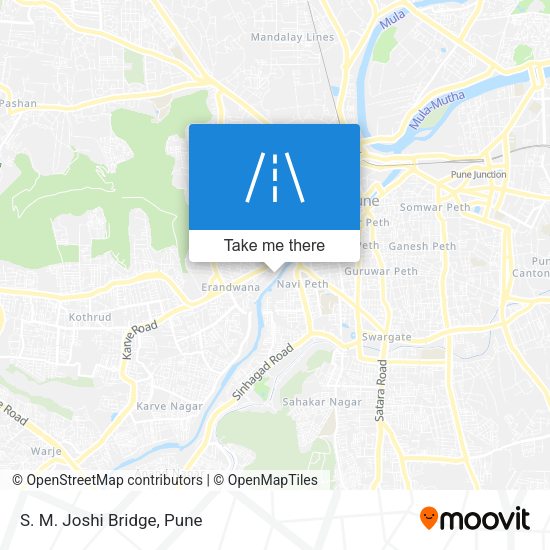 S. M. Joshi Bridge map