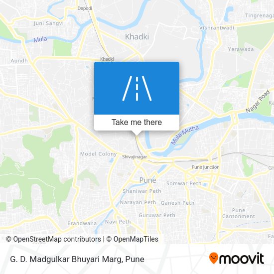 G. D. Madgulkar Bhuyari Marg map