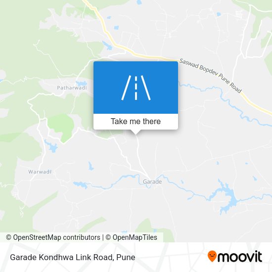 Garade Kondhwa Link Road map