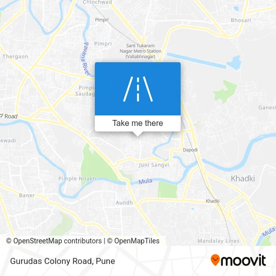 Gurudas Colony Road map