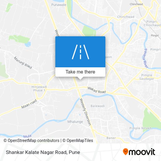 Shankar Kalate Nagar Road map