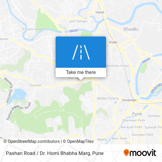 Pashan Road / Dr. Homi Bhabha Marg map