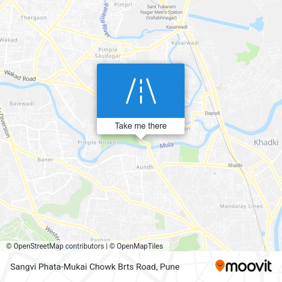 Sangvi Phata-Mukai Chowk Brts Road map