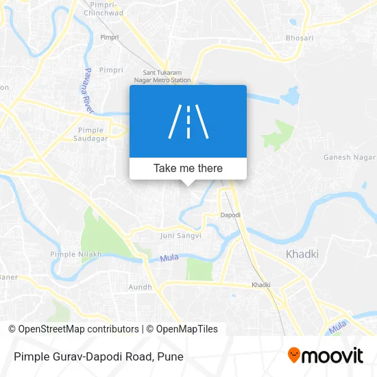 Pimple Gurav-Dapodi Road map