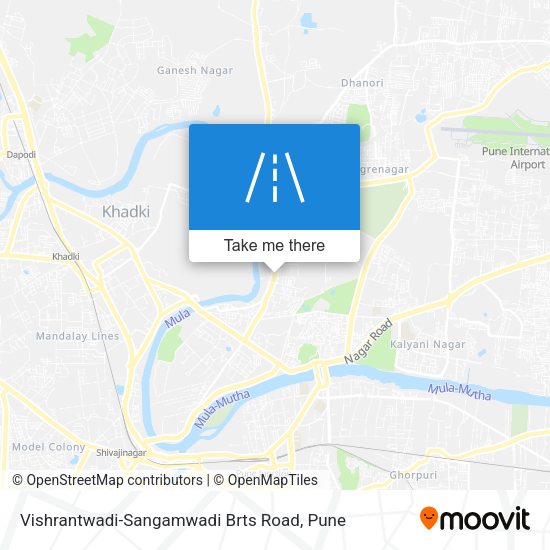 Vishrantwadi-Sangamwadi Brts Road map