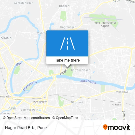 Nagar Road Brts map
