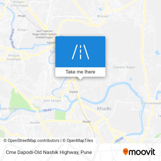 Cme Dapodi-Old Nashik Highway map