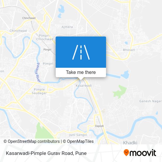Kasarwadi-Pimple Gurav Road map