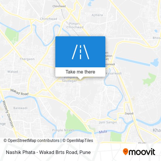 Nashik Phata - Wakad Brts Road map