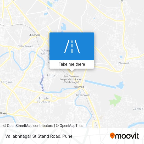 Vallabhnagar St Stand Road map