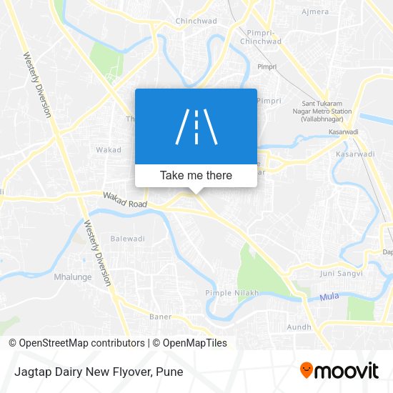 Jagtap Dairy New Flyover map