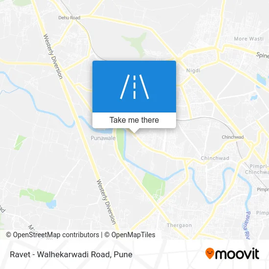 Ravet - Walhekarwadi Road map