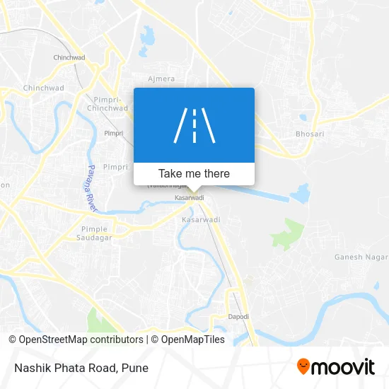 Nashik Phata Road map